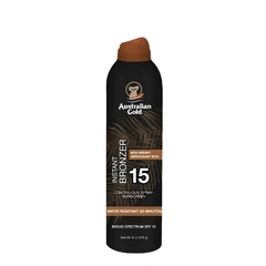 Australian Gold Continuous Sunscreen Spray with Instant Bronzer SPF 15