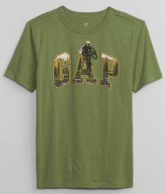 Camiseta Gap Bike- GAP6571 - Tamanho 10 anos