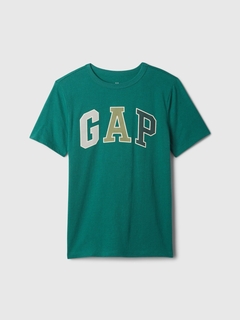 Camiseta Gap Verde Logo - GAP47643- Tamanho 14 - 16 anos