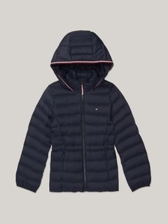 Jaqueta Infantil Tommy Hilfiger Puffer Azul Marinho - TH983 - Tamanho 12 - 14 anos