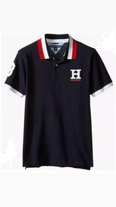 Camiseta Polo Tommy Hilfiger Marinho - TH0152- Tamanho 2 anos - comprar online