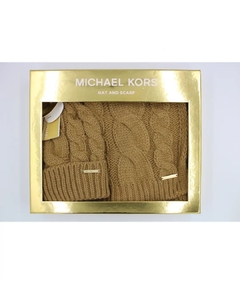 Kit Touca e Cachecol Michael Kors - Marrom - comprar online