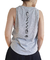 Musculosa Deportiva Melody Gris Melange Print Negro - comprar online