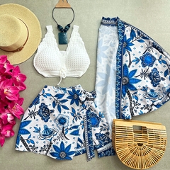 Conjunto Shorts Saia + Kimono