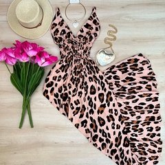 Vestido Longo Animal Print