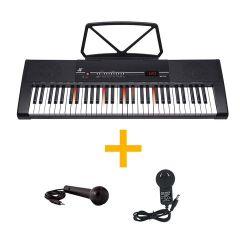 Teclado Organo Musical Mk2702 61 Teclas Luces Sonidos