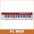 X6 pro MIDIPLUS TECLADO CONTROLADOR MIDI 61 TECLAS SEMIPESADAS PADS Y SONIDOS