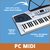 Teclado Órgano Musical MK2083 54 Teclas Lcd Led Rec - PC MIDI Center