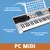 Teclado Musical Electrónico MK922 61 Teclas LCD Con Fuente