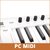 MIDIPLUS X6 mini Teclado Controlador 61 teclas sensitivas semipesadas