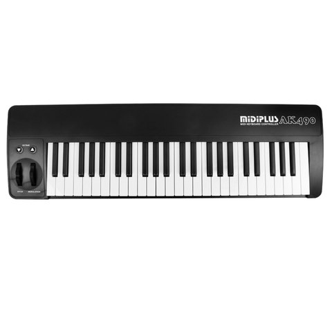 MIDIPLUS AK490 TECLADO CONTROLADOR MIDI USB 4 OCTAVAS SENSITIVO