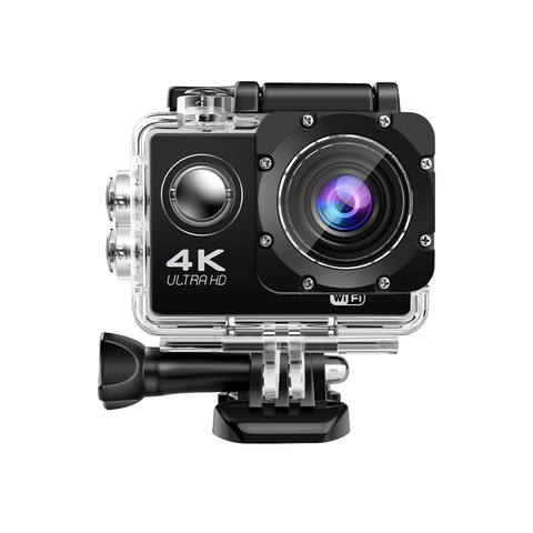 Cámara Deportiva 4K Sumergible 30 mts Wifi Accesorios Ausek AT-G200