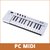 MIDIPLUS X2 mini Teclado Controlador 25 teclas sensitivas semipesadas - PC MIDI Center