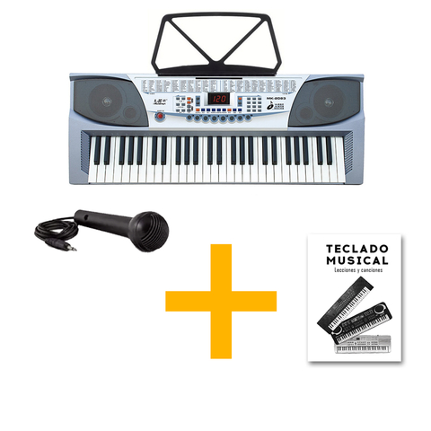 Teclado Órgano Musical MK2083 54 Teclas Lcd Led Rec