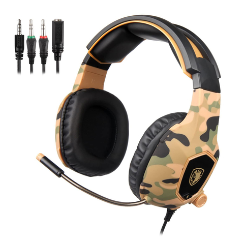 Auricular Gamer Sades SA818 Camouflage