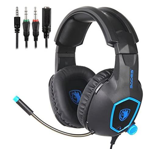 Auriculares Gamer Sades SA818 Blue