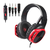 Auriculares Gamer Sades R17 Black And Red - comprar online