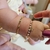 Pulseira Infantil Gravatinha Riviera Colorida Banho Ouro 18K - comprar online