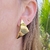 Brinco Triangular Espelhado Banho Ouro 18k - comprar online