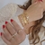 Bracelete Baguetes Zircônias Coloridas Banho Ouro 18K na internet