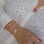 Bracelete Com "X" Cravejado Zircônias Brancas Banho Ouro 18K - Semijoias em Brincos, Colares, Anéis e Pulseiras | Lua Mia Semijoias