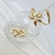 Bracelete Flor Espelhada e Pérola Banho Ouro 18K - loja online