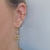 Piercing 3 Faixas Cravejadas coloridas Banho Ouro 18K - comprar online