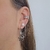 Ear Line Estrela Banho Ródio Branco - comprar online