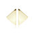 Brinco Triangular Espelhado Banho Ouro 18k
