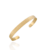 Bracelete Escovado Diamantado Banho Ouro 18K