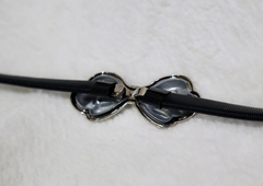 Cinturon elastico negro con hebilla - Florencia Casarsa