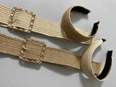 Cinturon de rafia elastizado regulable en internet