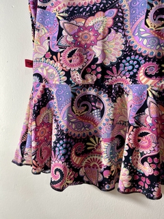 Blusa classic print seda fria estampada - tienda online