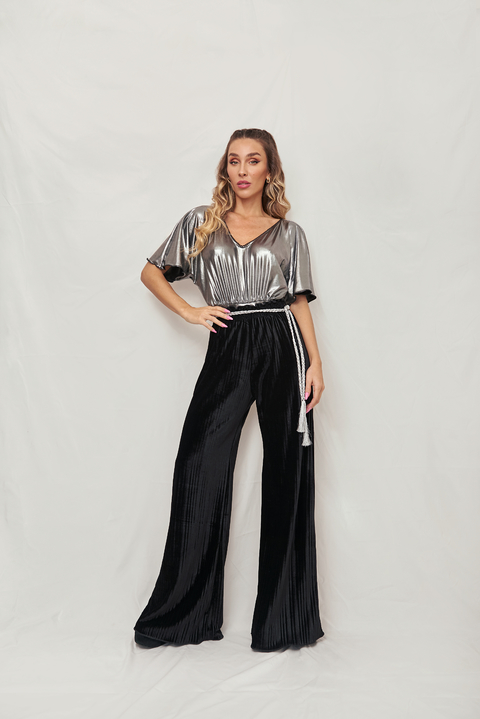 Pantalon palazzo tiro alto fiesta