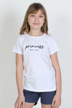 Remera Nena Manga Corta "Princess" - comprar online