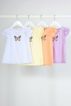 Remera Nena Manga Corta "Mariposa" - SunnyDreams