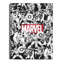 Cuaderno universitario rayado Marvel con estampado metalizado
