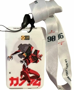 Porta SUBE con lanyard Eva 02 - Evangelion