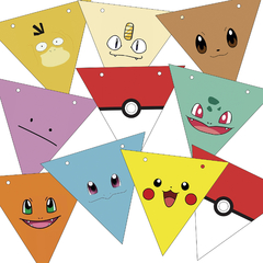 Banderines de Pokemon