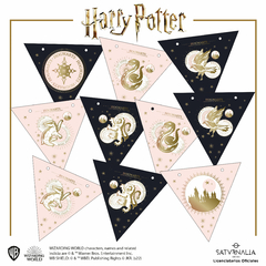 Banderines triangulares Celestial Gold - HARRY POTTER OFICIAL