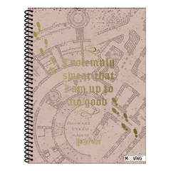 Cuaderno universitario rayado Mapa del Merodeador - HARRY POTTER OFICIAL