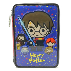 Cartuchera canopla con relieve Harry Potter chibis con set de útiles escolares - HARRY POTTER OFICIAL