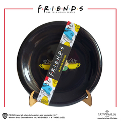 Plato de postre negro Central Perk - FRIENDS™ OFICIAL - comprar online