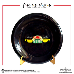 Plato de postre negro Central Perk - FRIENDS™ OFICIAL