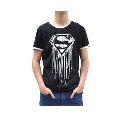 Remera Superman blanco y negro Oficial DC