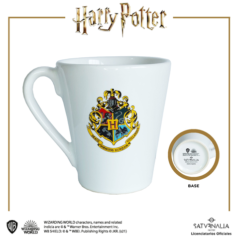 Taza cónica escudo de Hogwarts - HARRY POTTER OFICIAL