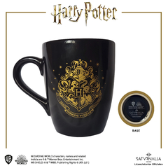 Taza cónica negra Hogwarts - HARRY POTTER OFICIAL