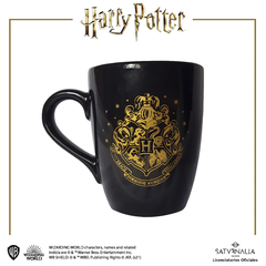 Taza cónica negra Hogwarts - HARRY POTTER OFICIAL - comprar online