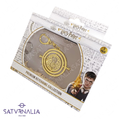 Premium Keychains Collection - Llaveros Giratiempo + 2 varitas - HARRY POTTER OFICIAL