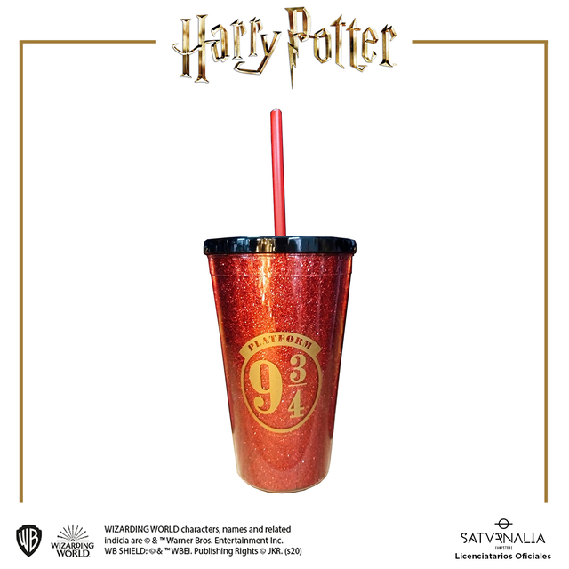 Vaso Glitter Platform 9 3/4 - HARRY POTTER OFICIAL